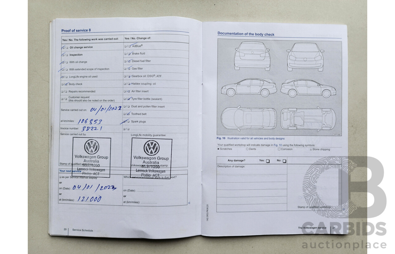 04/2014 Volkswagen Golf 90 TSI Trendline AU 4d Wagon Blue 1.4L