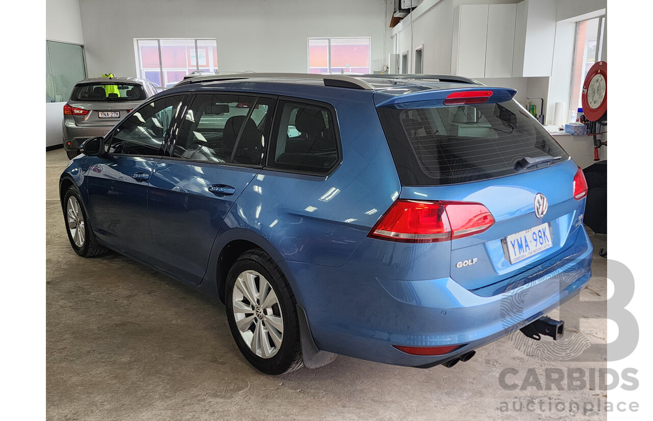 04/2014 Volkswagen Golf 90 TSI Trendline AU 4d Wagon Blue 1.4L