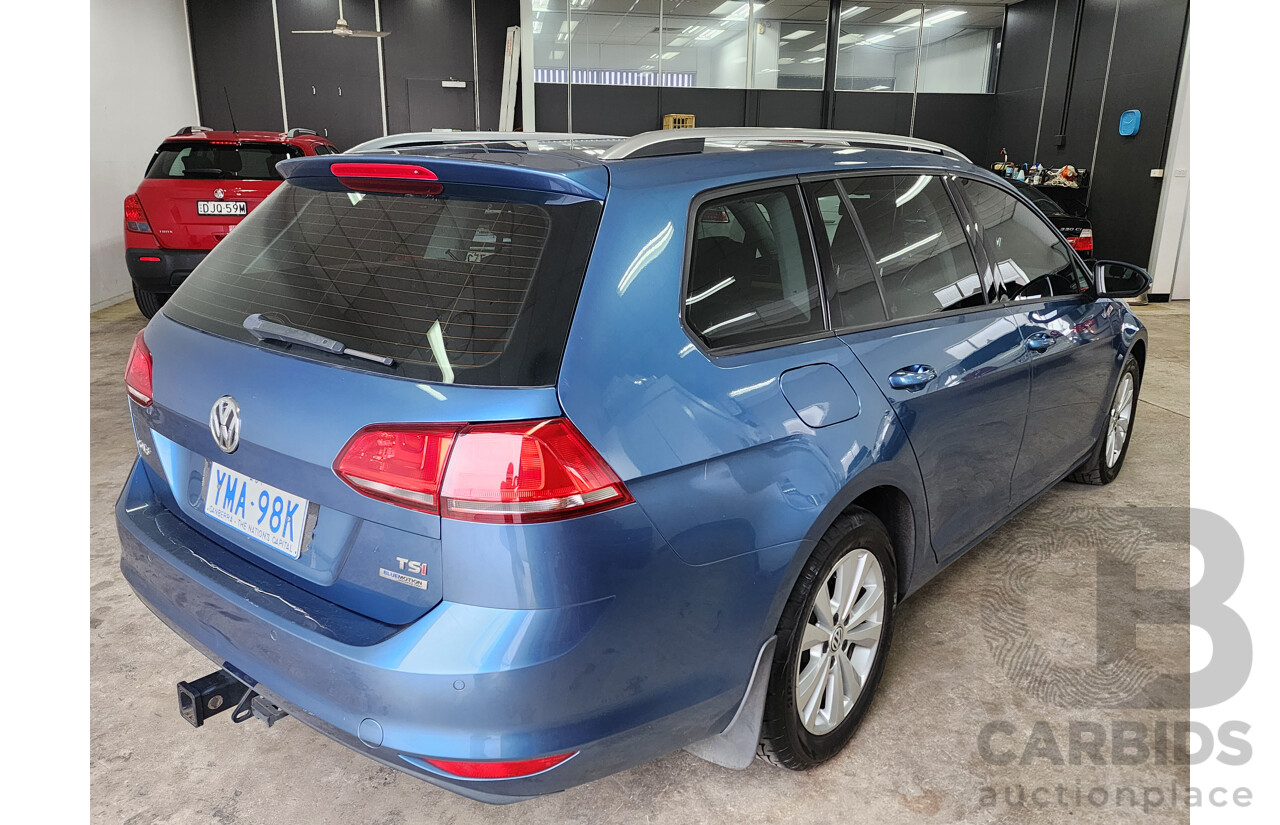 04/2014 Volkswagen Golf 90 TSI Trendline AU 4d Wagon Blue 1.4L