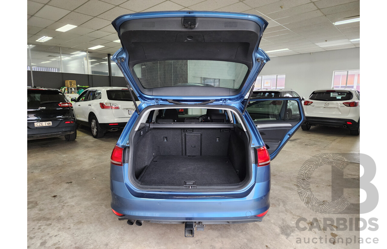 04/2014 Volkswagen Golf 90 TSI Trendline AU 4d Wagon Blue 1.4L