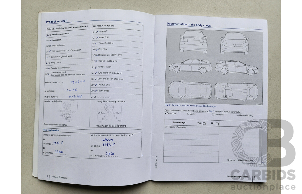 04/2014 Volkswagen Golf 90 TSI Trendline AU 4d Wagon Blue 1.4L
