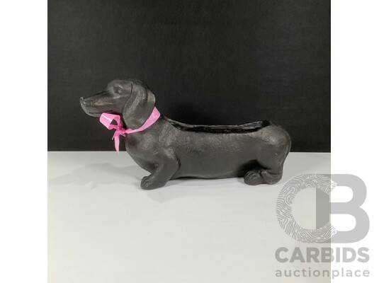 Large Plastic Sausage Dog Planter