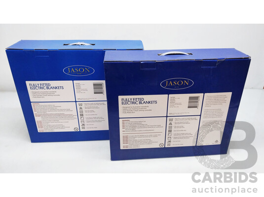 Lot of Two Jason Insulux Fitted Electric Blanket