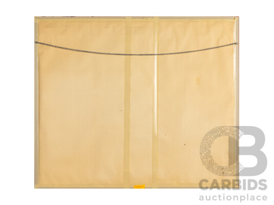 Artist Unknown (20th Century), Matador and Bull, Mid Century Embossed Pressed Copper Relief, 80H x 94W cm (frame)
