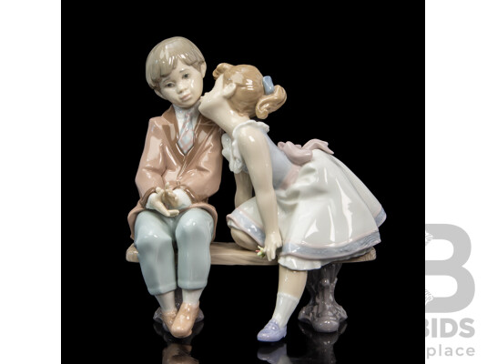 Boxed Lladro 'Ten and Growing' Porcelain Figurative Group
