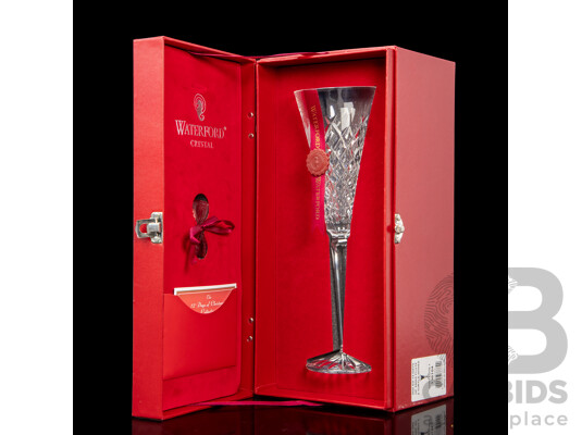 Waterford Crystal the 12 Days of Christmas 'Two Turtle Doves' Boxed Champagne Flute