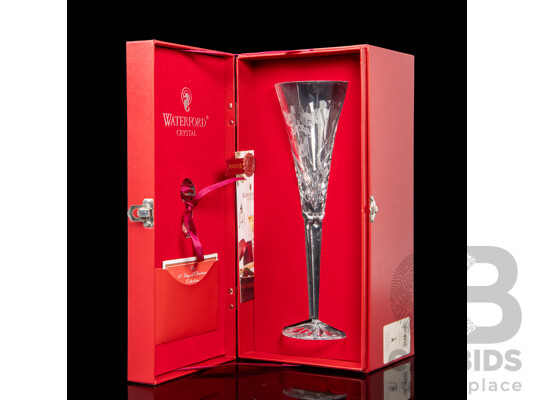 Waterford Crystal the 12 Days of Christmas 'Three French Hens' Boxed Champagne Flute