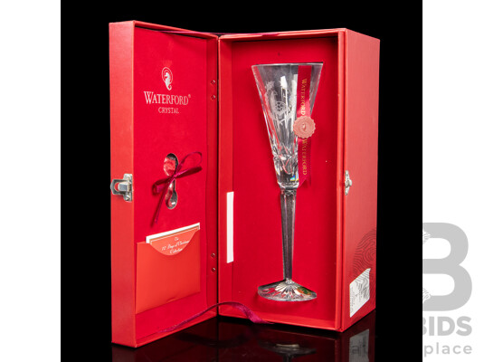 Waterford Crystal the 12 Days of Christmas 'Six Geese A-Laying' Boxed Champagne Flute