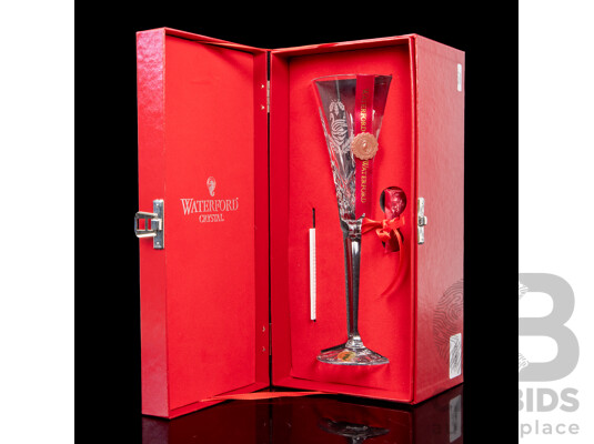 Waterford Crystal the 12 Days of Christmas 'Seven Swans A-Swiming' Boxed Champagne Flute