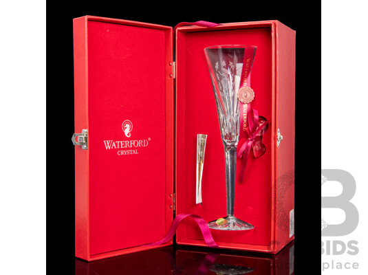 Waterford Crystal the 12 Days of Christmas 'Nine Ladies Dancing' Boxed Champagne Flute