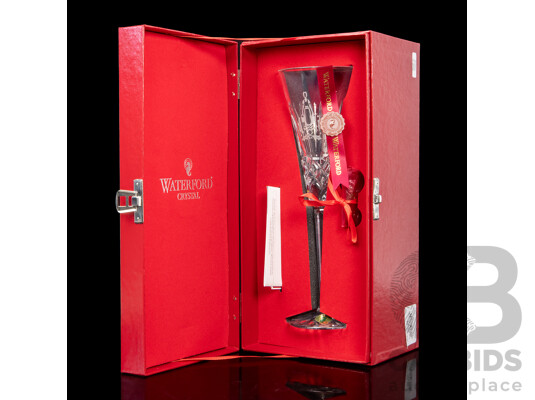 Waterford Crystal the 12 Days of Christmas 'Eight Maids-a-Milking' Boxed Champagne Flute
