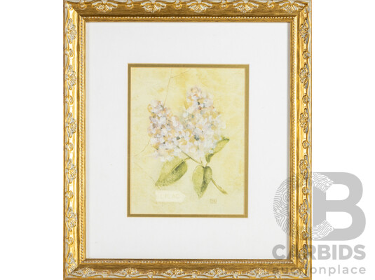 Cheri Blum (20th Century, American, 1969-2003), Magnolia & Lilac, Pair of Prints After Originals, 45H x 40W cm (frames) (2)