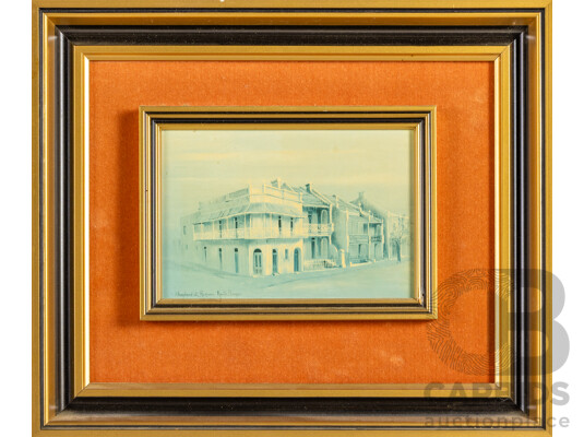 Keith Sanger (20th Century, Australian), Shepherd Street, Redfern & Liverpool Street, Pair of Vintage Prints After Original, 26H x 31W cm (frames) (2)