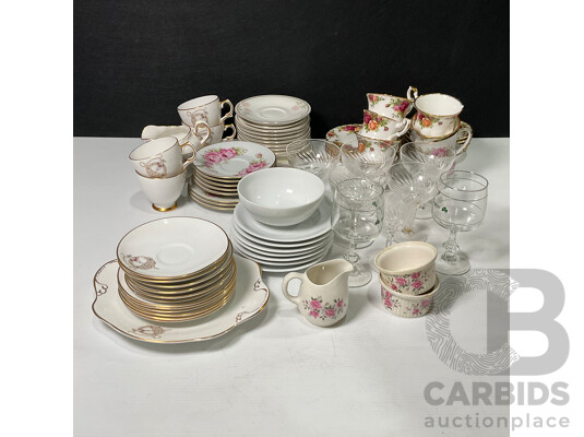 Collection of Tableware Including Royal Doulton, Wedgwood, Royal Tara, Old Country Roses and Noritake