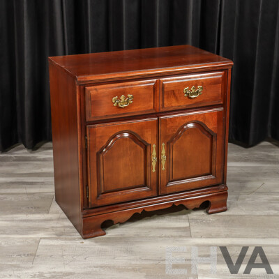 Drexel Lexington Mahogany Side Cabinet with Single Drawer and Two Doors