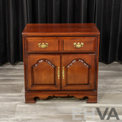 Drexel Lexington Mahogany Side Cabinet with Single Drawer and Two Doors