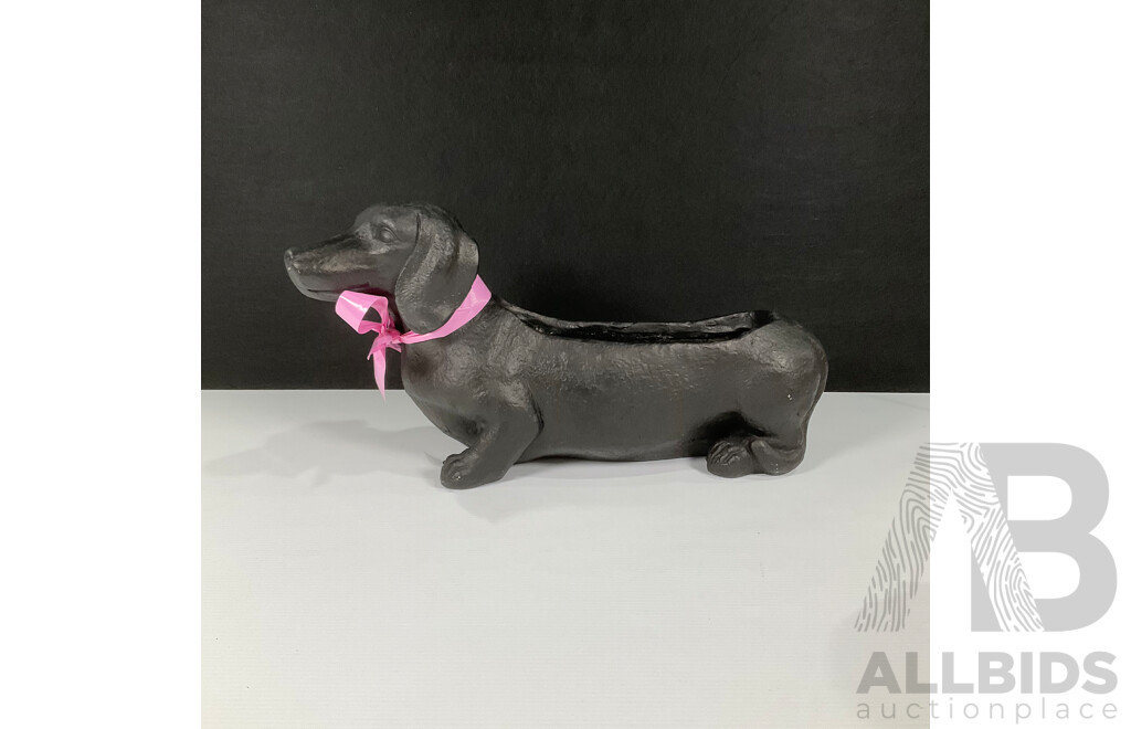 Large Plastic Sausage Dog Planter