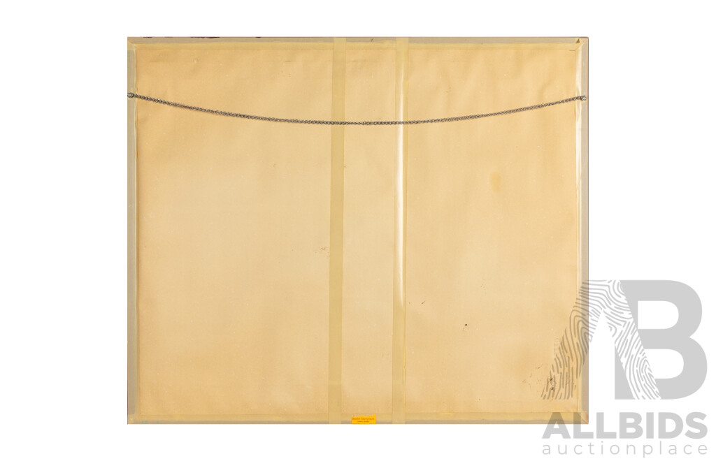 Artist Unknown (20th Century), Matador and Bull, Mid Century Embossed Pressed Copper Relief, 80H x 94W cm (frame)