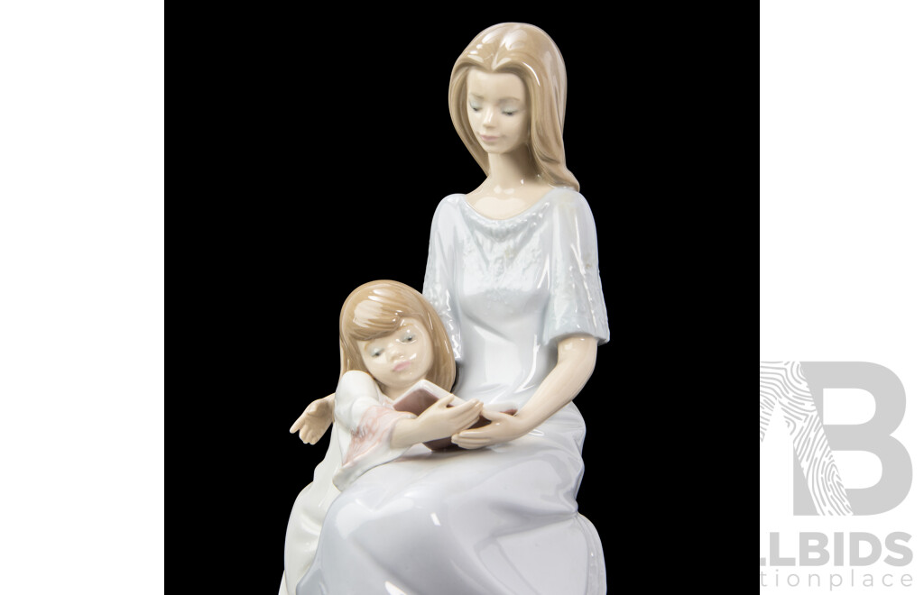 Lladro 'Bedtime Story' Figurative Group