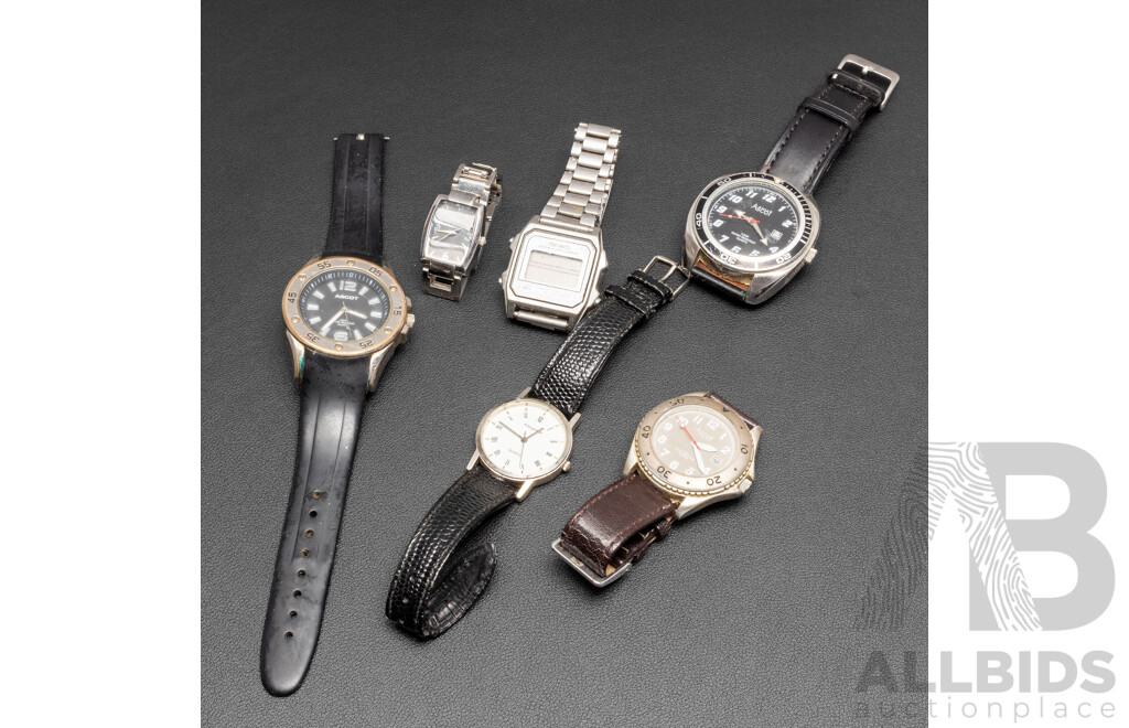 Collection of Watches, Seiko Ascot & Alexander - Lot of 6