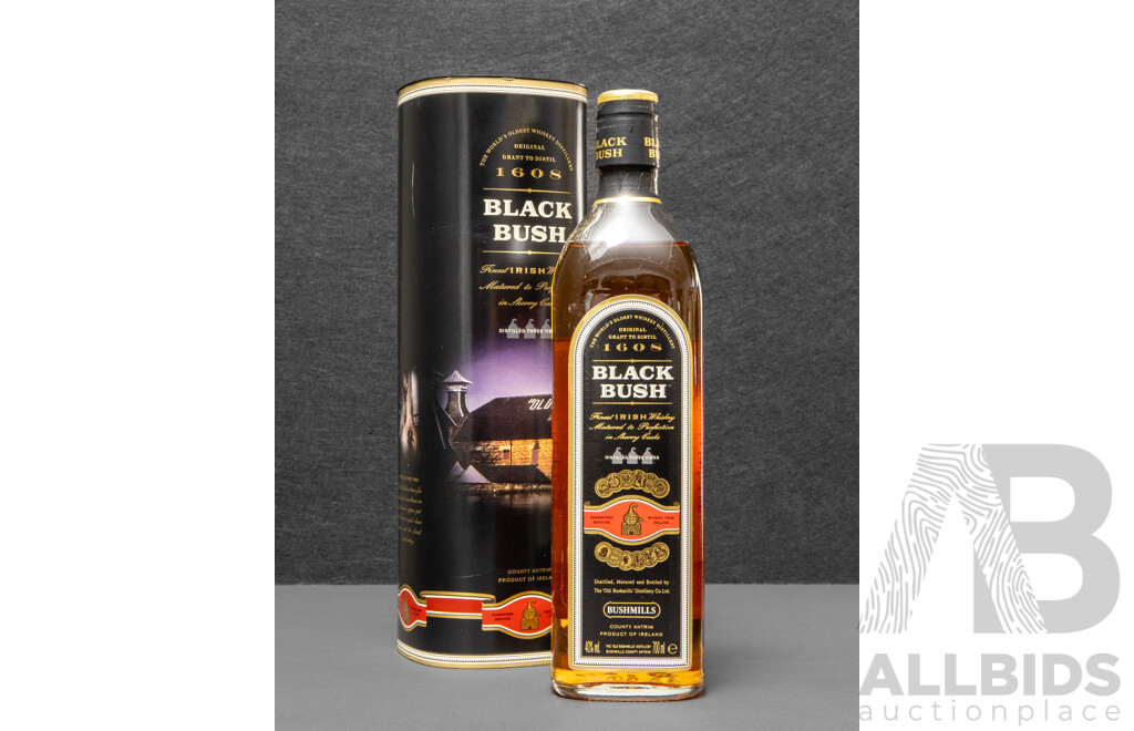 Black Bush Finest Irish Whiskey in Presentation Tube