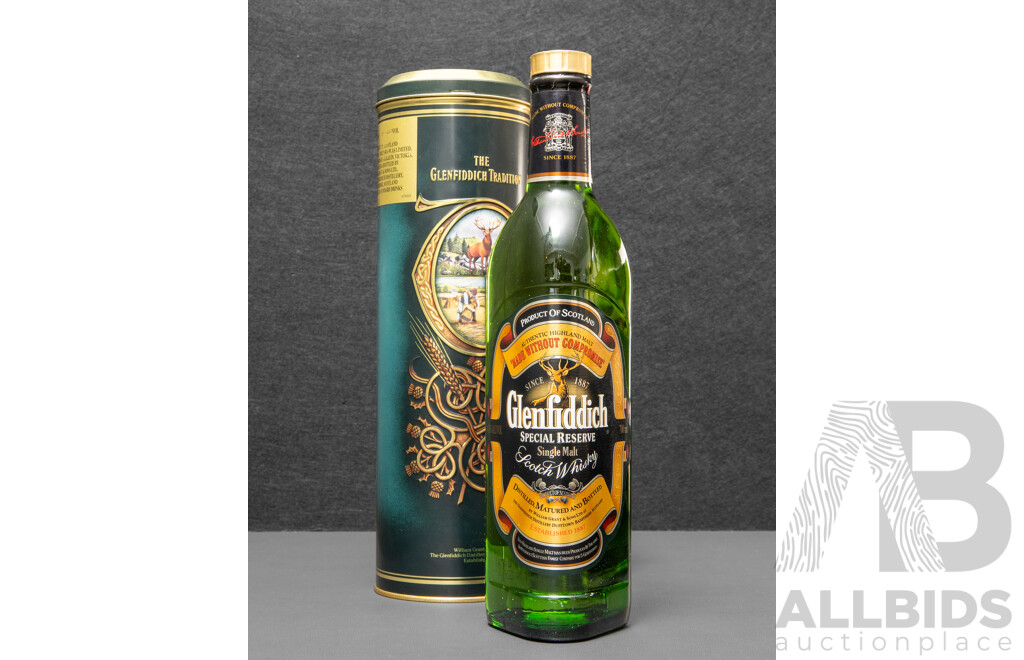Glenfiddich Pure Malt Scotch Whisky in Presentation Tube