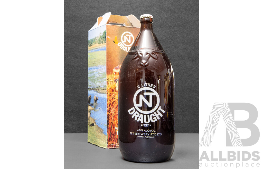 NT Draught Beer 2 Litre Darwin Stubby in Presentation Box