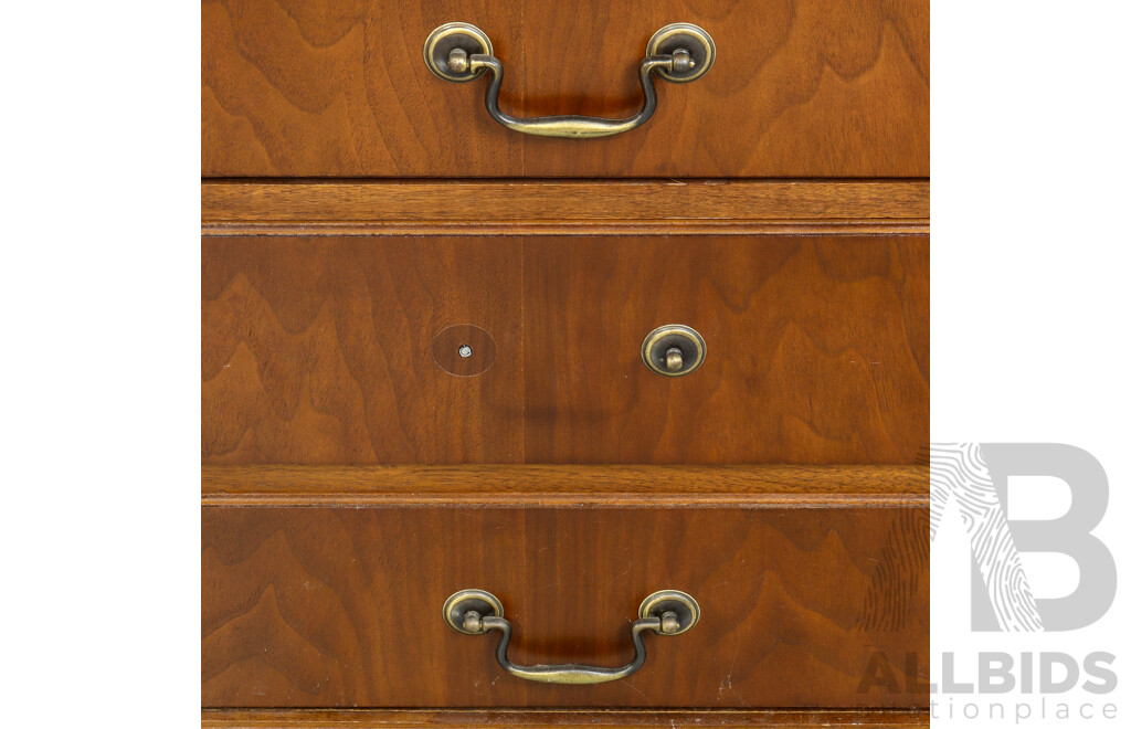 Reproduction Mahogany Twin Pedestal Desk
