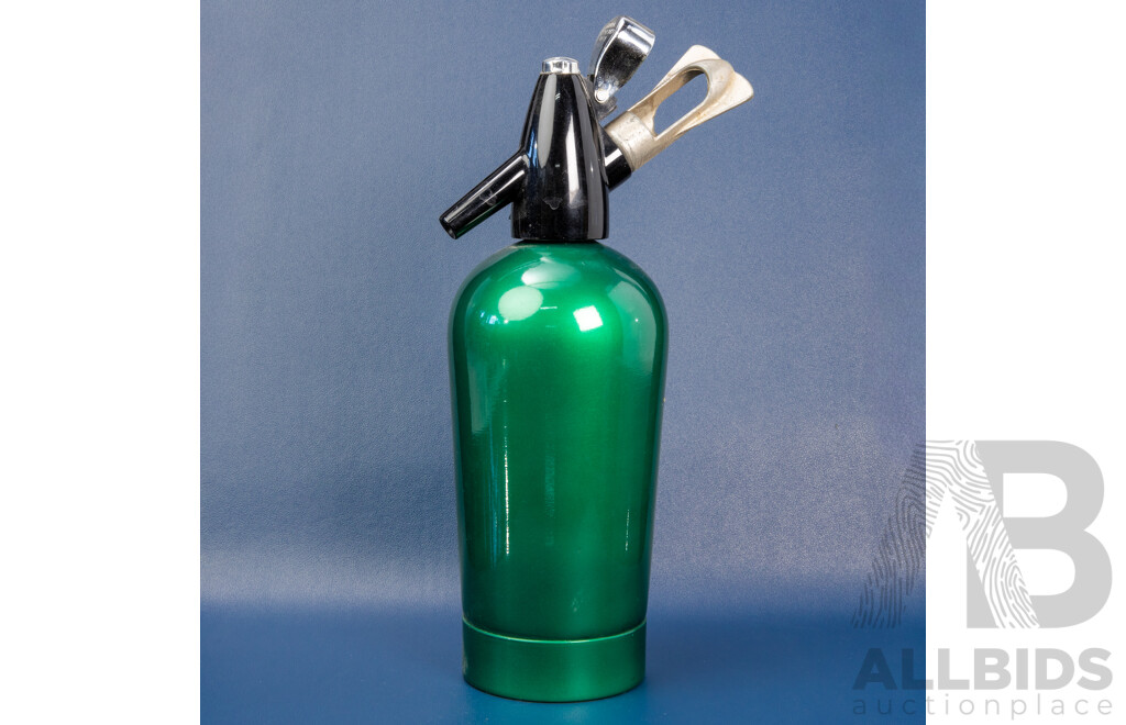 Vintage Apple Green Anodized Soda Siphon