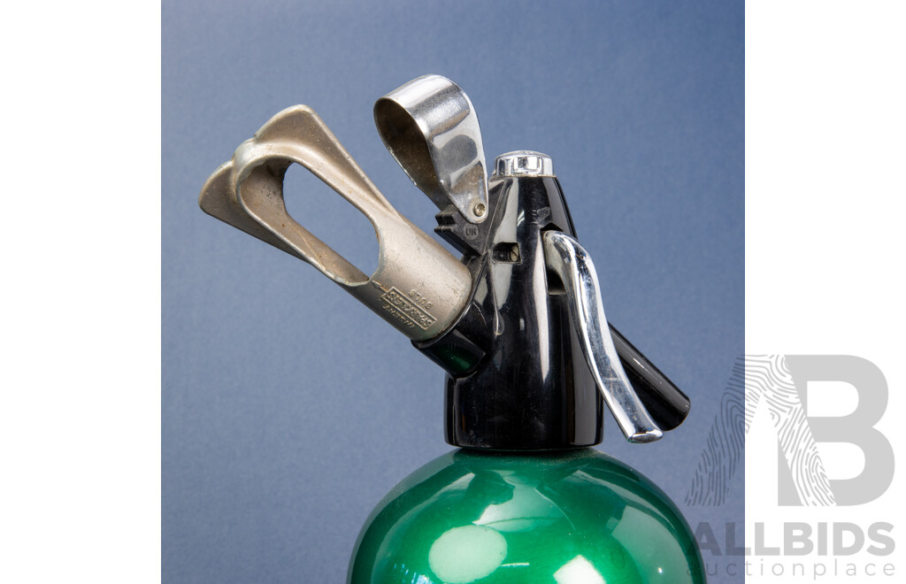 Vintage Apple Green Anodized Soda Siphon