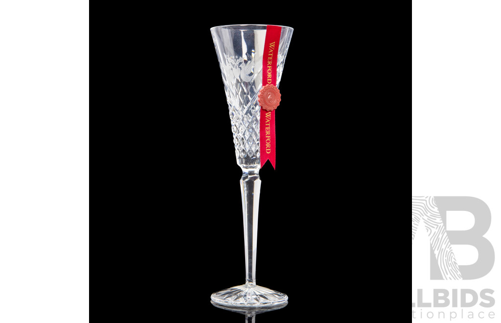 Waterford Crystal the 12 Days of Christmas 'Two Turtle Doves' Boxed Champagne Flute