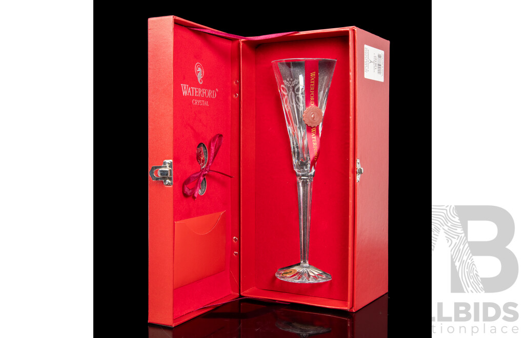 Waterford Crystal the 12 Days of Christmas 'Five Golden Rings' Boxed Champagne Flute