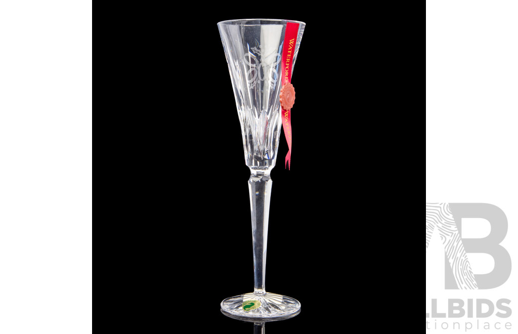 Waterford Crystal the 12 Days of Christmas 'Five Golden Rings' Boxed Champagne Flute