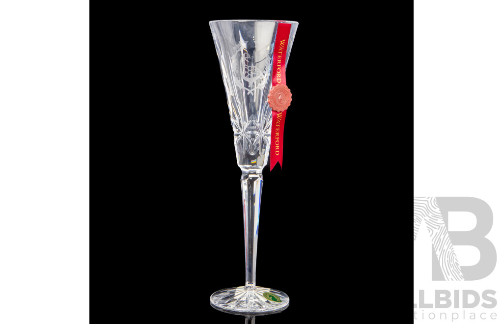 Waterford Crystal the 12 Days of Christmas 'Six Geese A-Laying' Boxed Champagne Flute
