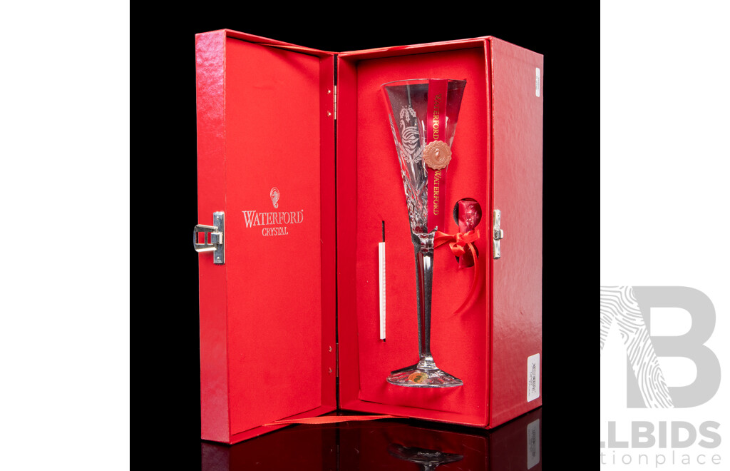 Waterford Crystal the 12 Days of Christmas 'Seven Swans A-Swiming' Boxed Champagne Flute