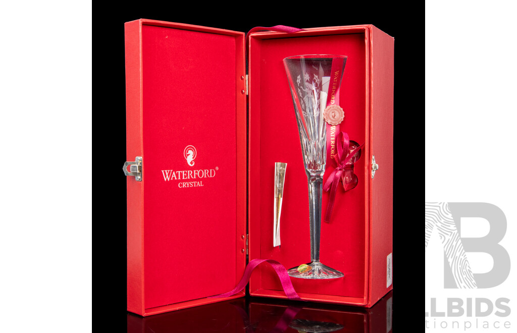 Waterford Crystal the 12 Days of Christmas 'Nine Ladies Dancing' Boxed Champagne Flute