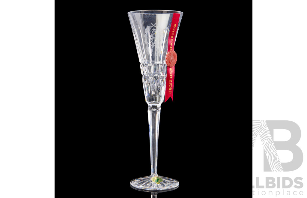 Waterford Crystal the 12 Days of Christmas 'Ten Lords A-Leaping' Boxed Champagne Flute