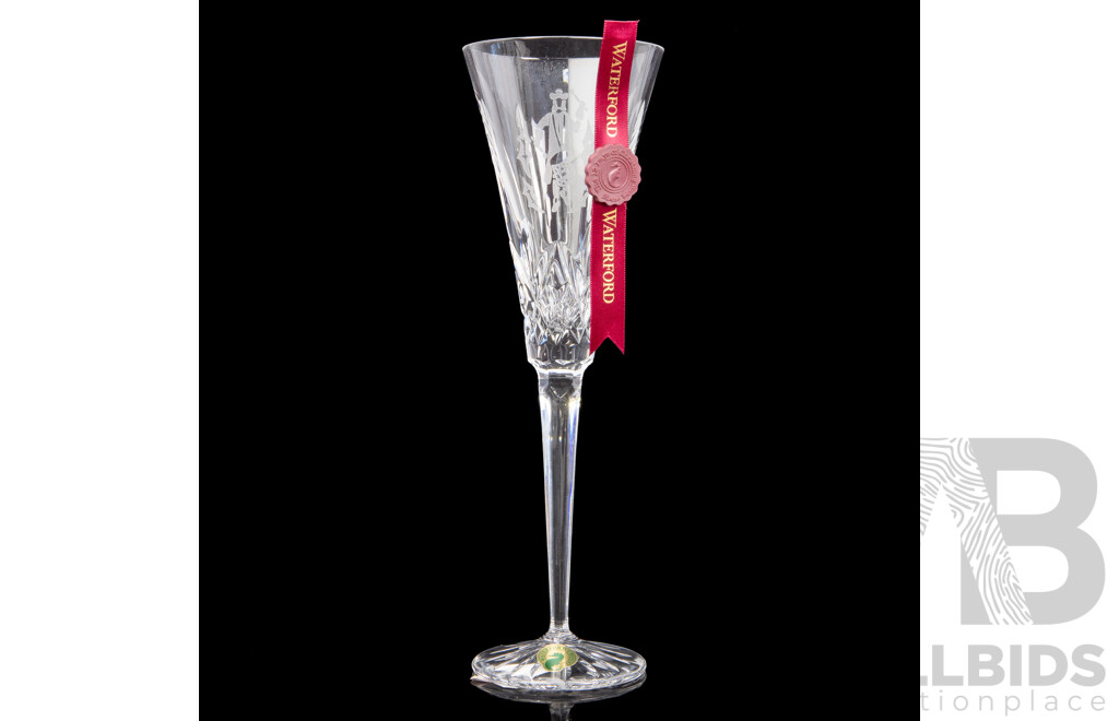 Waterford Crystal the 12 Days of Christmas 'Twelve Drummers Drumming' Boxed Champagne Flute (11th Edition)