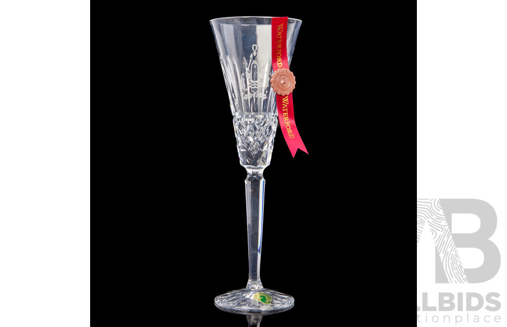 Waterford Crystal the 12 Days of Christmas 'Eight Maids-a-Milking' Boxed Champagne Flute
