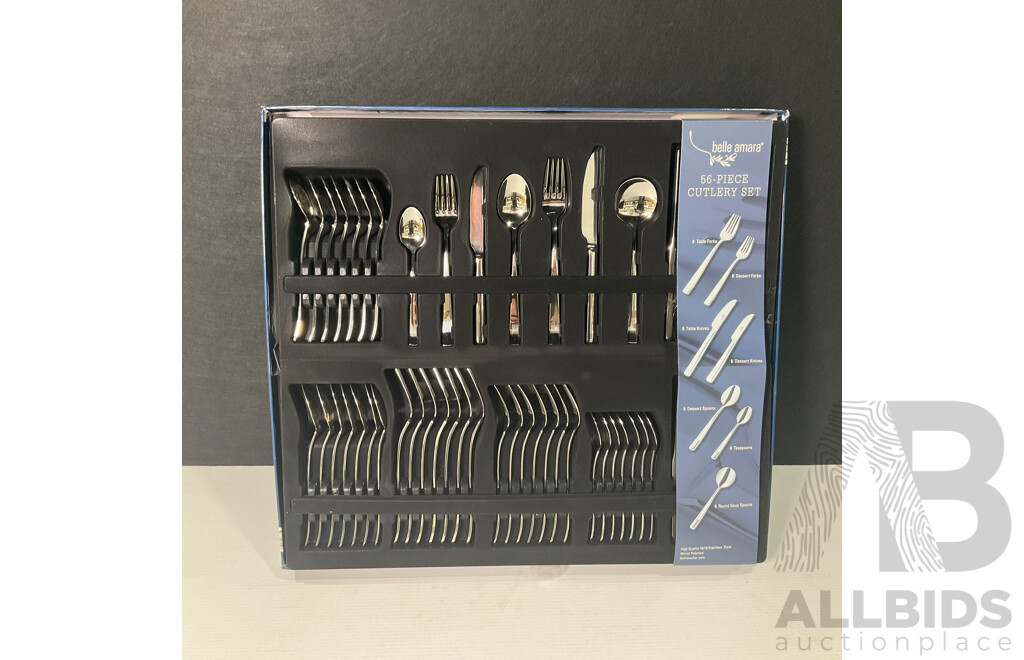 Belle Amara 56 Piece Cutlery Set