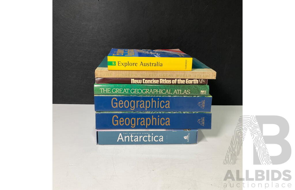 Collection of Seven Geographic Books