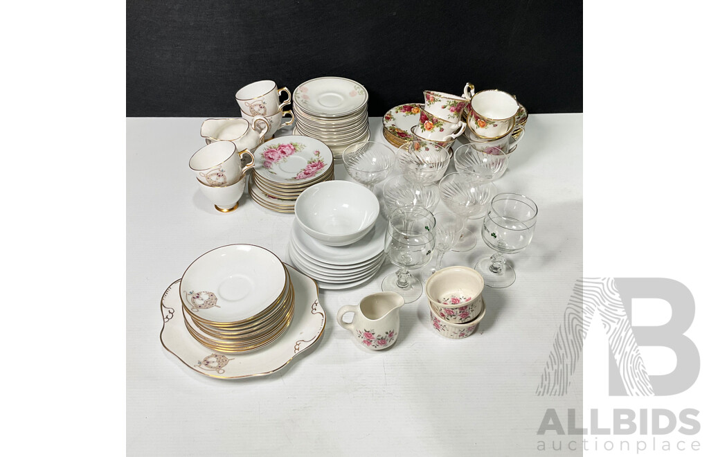 Collection of Tableware Including Royal Doulton, Wedgwood, Royal Tara, Old Country Roses and Noritake