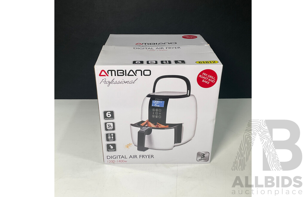 Amiano Professional Digital Air Fryer in Original Box