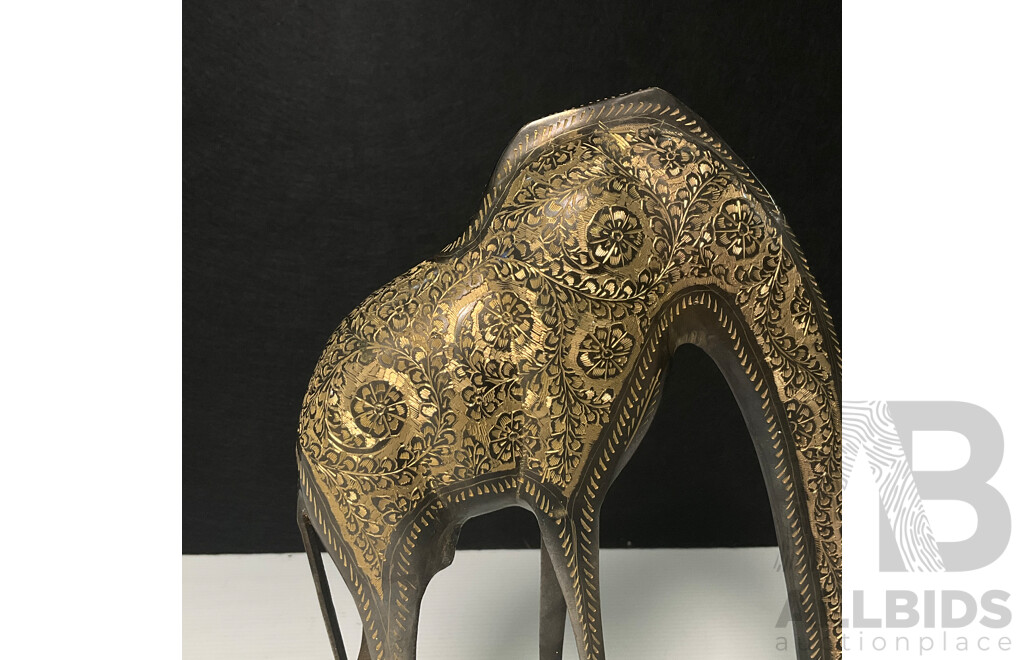 Pair of Decorative Brass Giraffes