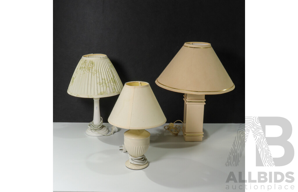 Three Table Lamps