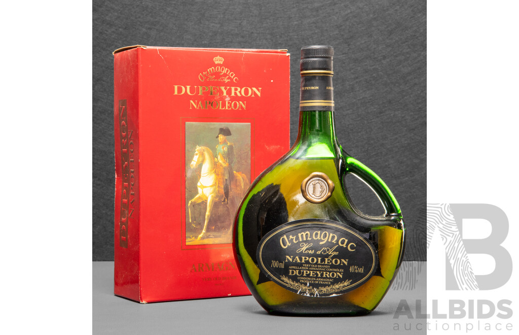 Vintage J. Dupeyron Napoleon Hors D'Age Armagnac in Presentation Box