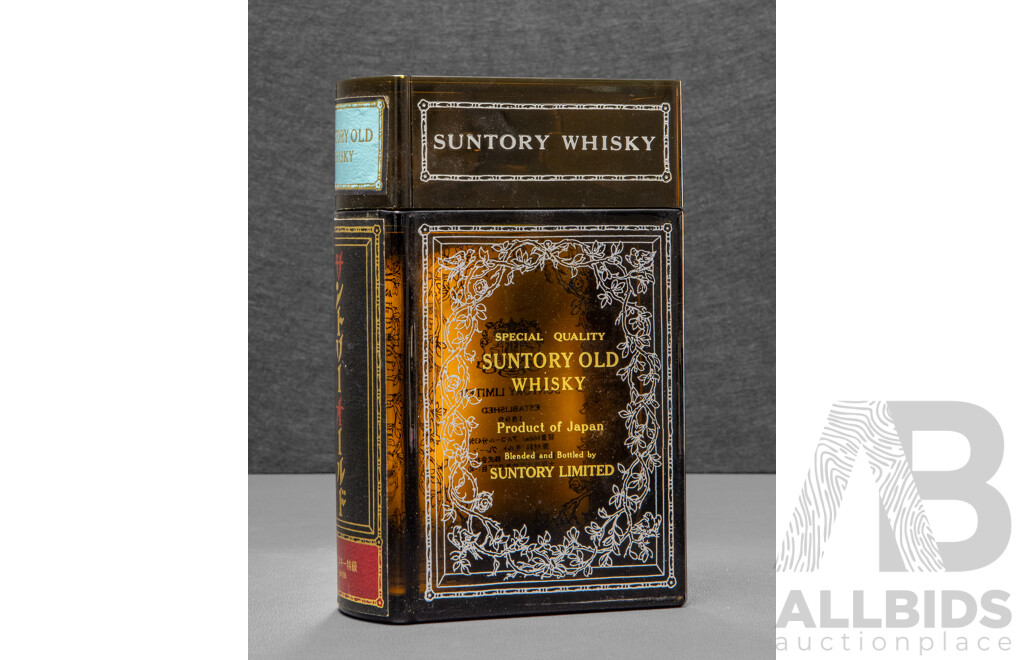 Special Quality Suntory Old Whisky in Book Form Decanter
