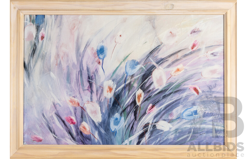 Leura, (20th Century), Windy Spirit (^c1989), Colour Poster Print, 73H x 103W cm (frame)