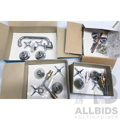 Assorted Caroma Taps Sink and Basin Sets - Lot of 4