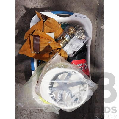Basket of Assorted Industrial Tools & Equipment